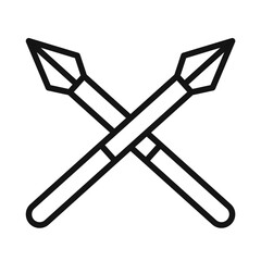 lance icon mark in filled style