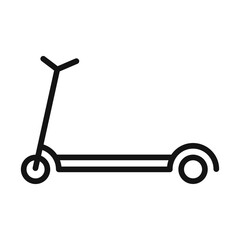 Scooter icon mark in filled style