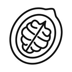 Walnut icon mark in filled style