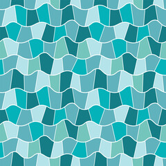 Abstract pattern with geometric shapes, seamless tile background.