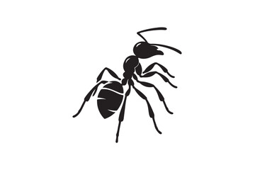 vector silhouette image of an ant.eps