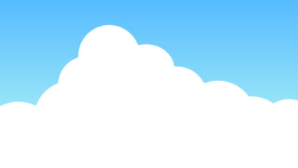 夏の青空と白い雲