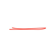 Red pencil stroke