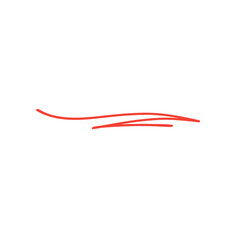 Red pencil stroke