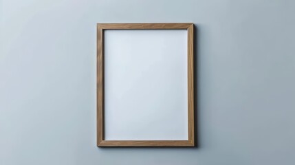 A minimalistic, empty poster frame, with copy space