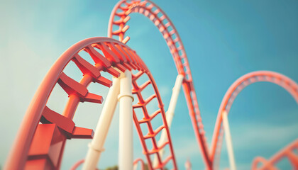Borderline personality disorder is a rollercoaster ride: Picture a rollercoaster with unpredictable twists and turns, symbolizing the emotional instability and intensity of BPD