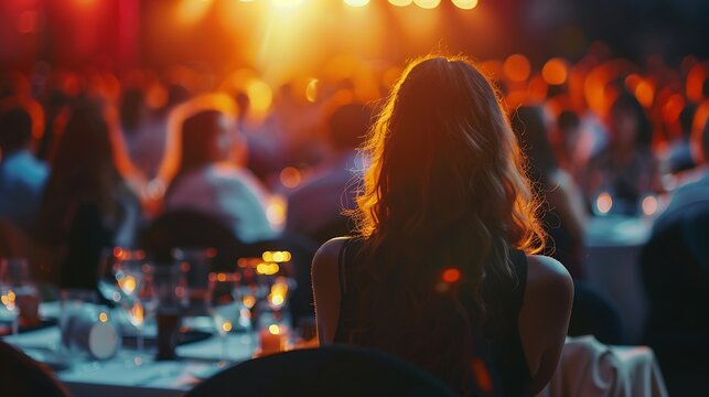 A charity auction event with attendees bidding on items, raising funds for a cause on the International Day of Charity. Copy space for text, sharp focus and clear light, high clarity, no grunge, - Powered by Adobe