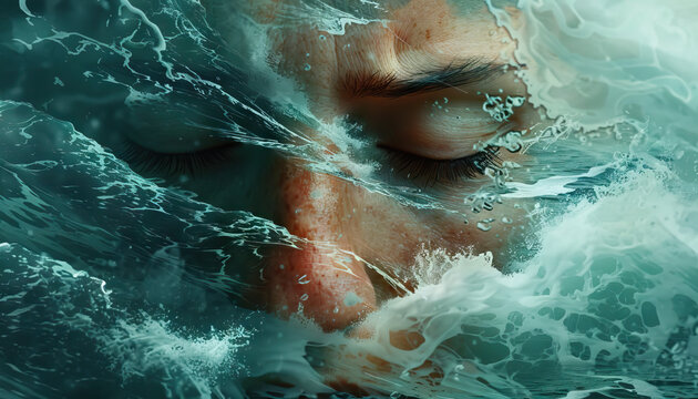 Borderline personality disorder is a stormy sea: Picture a person navigating a stormy sea, symbolizing the turbulent and intense emotions of BPD