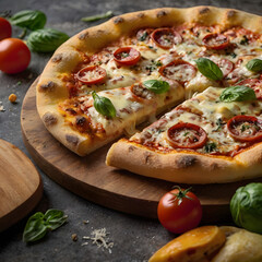 Fresh Tasty Juicy Italian Pizza