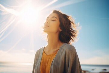 Sky outdoors nature adult.