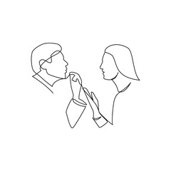 Man and woman arguing
