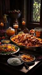 a variety of food including beans, beans, and other vegetables.