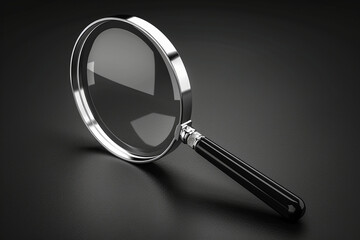 "Realistic Vector Magnifying Glass Illustration"