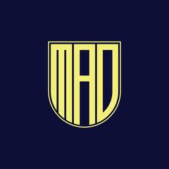 mad letter logo design