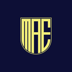 mae letter logo design