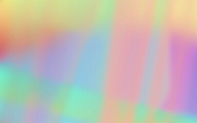 Rainbow-hued gradient backdrop with a blurred effect.