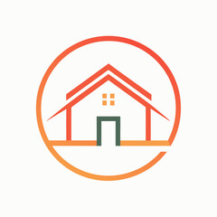       House logo vector art illustration.
