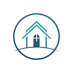      House logo vector art illustration.
