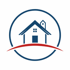       House logo vector art illustration.
