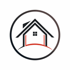       House logo vector art illustration.
