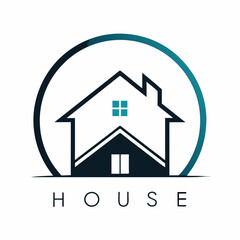       House logo vector art illustration.
