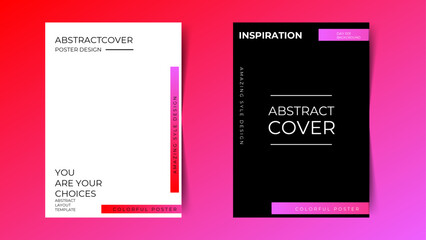 Creative Brochure Layout. Isolated Flyer Design. Set of poster Template. Business Presentation. Book Cover. Banner, branding, card, Flyer. Advertising. Leaflet. Newsletter. Catalog. Handbill