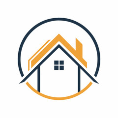       House logo vector art illustration.
