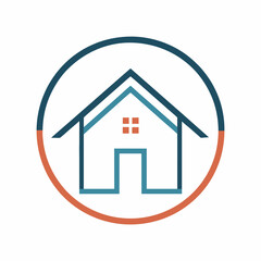       House logo vector art illustration.
