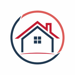       House logo vector art illustration.
