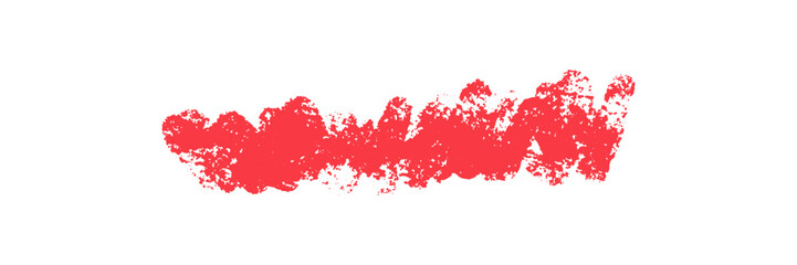 Colorful freehand charcoal stroke, squiggle and shape. Hand drawn abstract shape and lines drawn with pencil or bright colored charcoal. Vector scribble or smear.