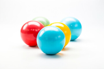 Fototapeta premium Colorful Spheres On White Background