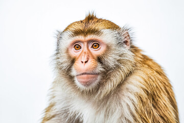 Close-up of a Monkey's Face with Soft Fur
