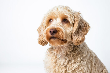 Fototapeta premium Cute Cream Colored Dog Portrait