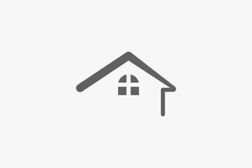 Illustration vector graphic of minimalist home. Good for logo