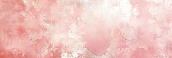Fototapeta premium Pink Background Texture. Vintage Paper with Marbled Grunge Border in Cloudy White Center