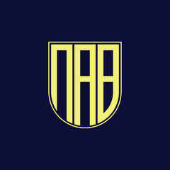 nab letter logo design