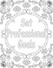 Printable floral coloring page for kids and adults with inspirational quote for self love and self care. it helps to struggle against life to enjoy the tough journey
