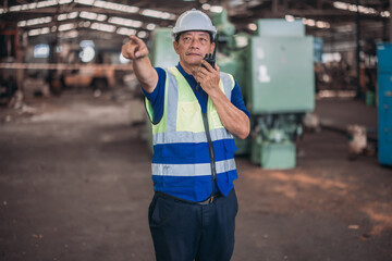 Industrial Inspector Reporting Oil Leak