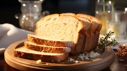 toast bread food photography background poster 