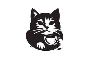 Cat silhouette victor illustration and artwork.