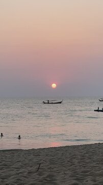 View of Khao Lak beach resort in Phang Nga, thailand