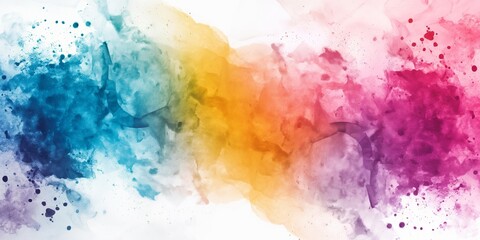 Obraz premium Colorful Abstract Paint Splash Background. A dynamic and vibrant image depicting multicolored paint splashes, conveying creativity and energy. Perfect for artistic, design, and marketing projects