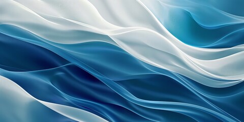 Abstract wave pattern in blue and white tones. An elegant background for modern design projects. Ideal for branding, web design, and interior decoration.