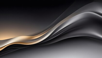 Black dark gray silver white abstract background for design. ombre gradient. noise grain metallic effect. matte shimmer. wide panoramic web banner