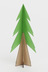 Realistic 3D Render of Paper Tree