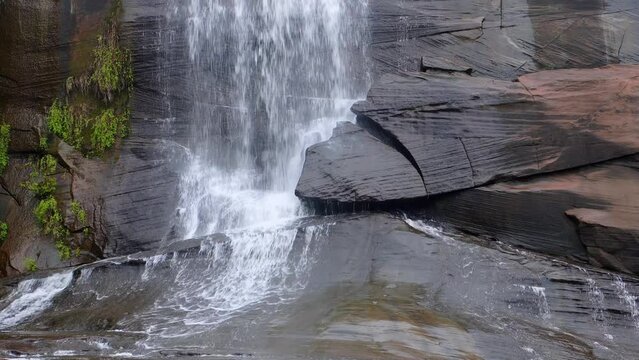 Chet Si Waterfall in the rainforest, Bueng Kan Province, Thailand