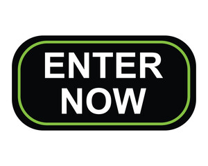 enter now button on white background. enter now button sign