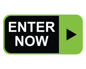 enter now button on white background. enter now button sign
