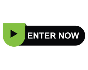 enter now button on white background. enter now button sign
