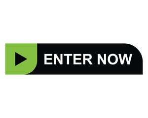 enter now button on white background. enter now button sign